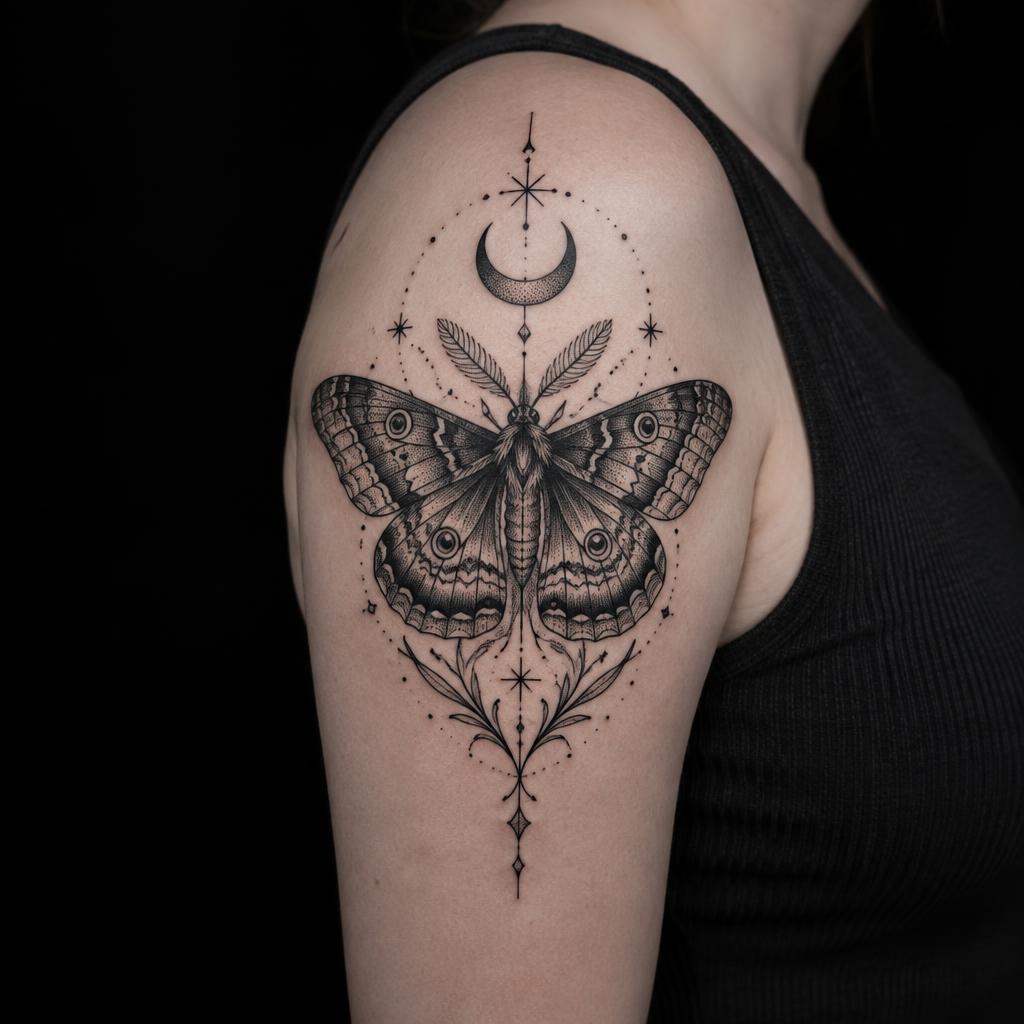 Blackwork tattoo by Mars